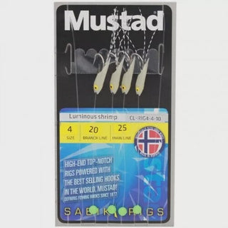 Mustad Sabiki Luminous Shrimp Rig SZ6