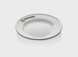 Petromax Set of 2 Enamel Plates White