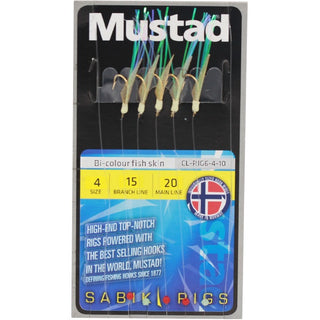 Mustad Sabiki Bi-Colour Fish Skin SZ6