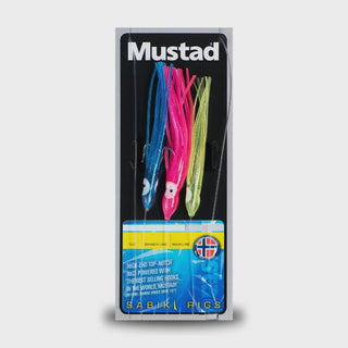 Mustad Sabiki 3 Coloured Squid Rig SZ3/0