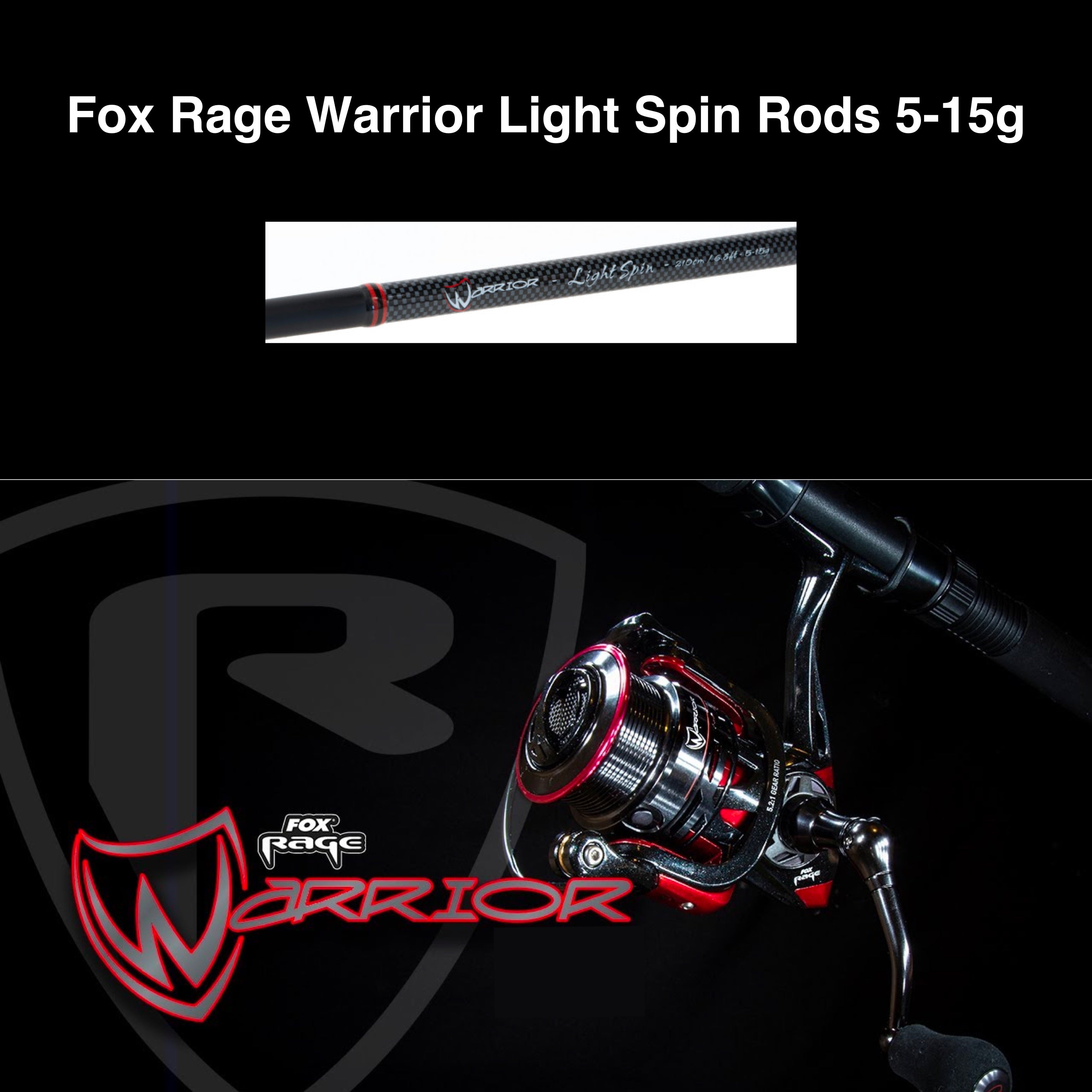 Spinning Rods Fox Rage Warrior Medium Spin Rods