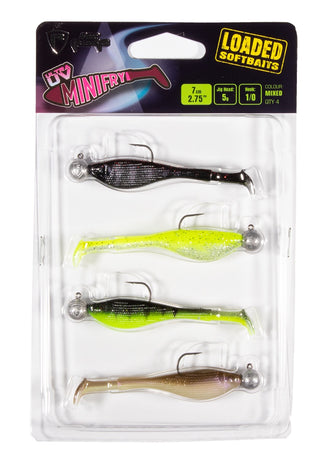 Fox Rage Ultra UV Mini Fry Mixed Colour Loaded Lure Pack