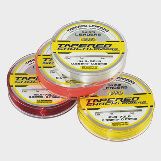 Fishzone Tapered Shock Leaders 15lb-70lb Clear
